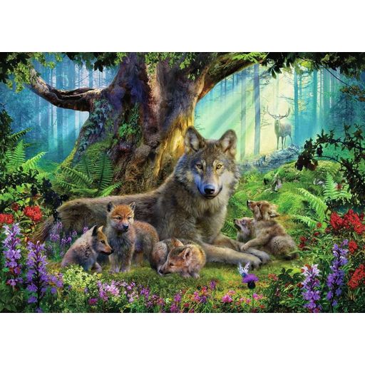 Puzzle - Wolves In The Forest - 1000 Pieces - 1 item