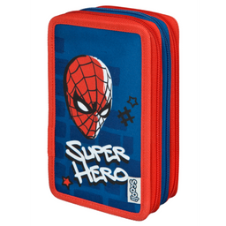 Scooli Spiderman Triple Decker Pencil Case