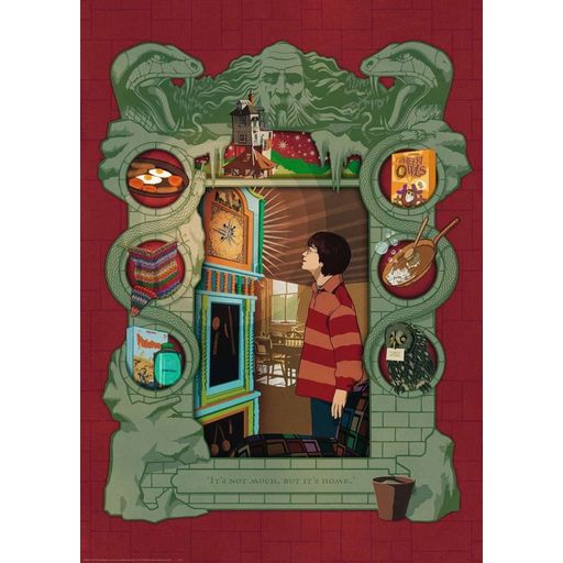 Puzzle - Harry Potter bei der Weasley Familie - 1000 Teile - 1 Stk