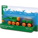 BRIO Railway - Clever Crane Wagon with Trailer and Cargo