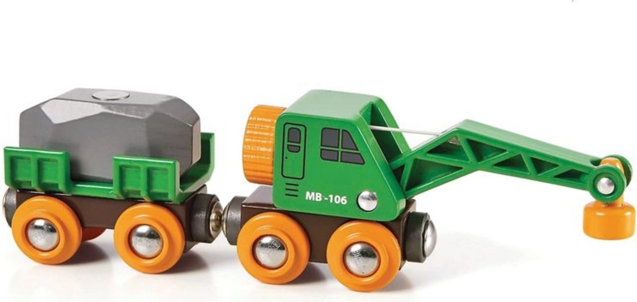 BRIO World Tågbana & leksakståg - Kranvagn till järnvagn