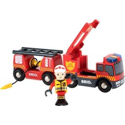 BRIO Railway - Emergency Fire Engine with Light and Sound