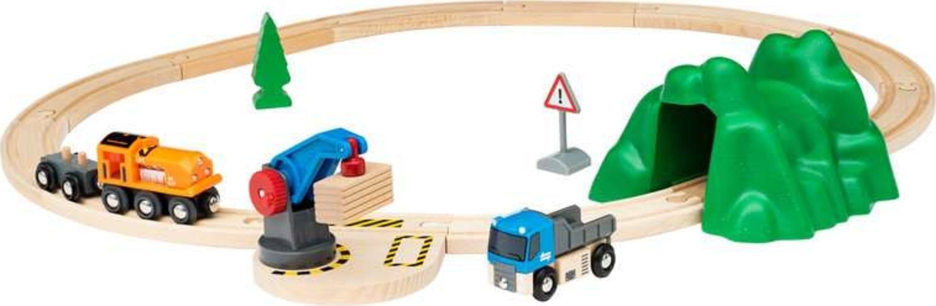 BRIO Bahn - Starterset Güterzug mit Kran