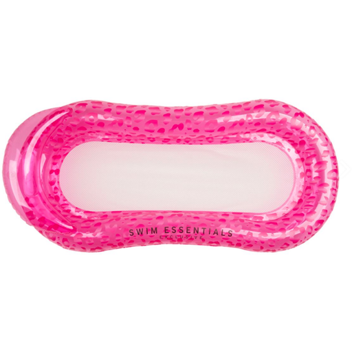 Swim Essentials Water Hammock 165 cm Neon Pink Leopard - 