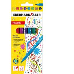 Eberhard Faber Filtpennor Glitter 8 st