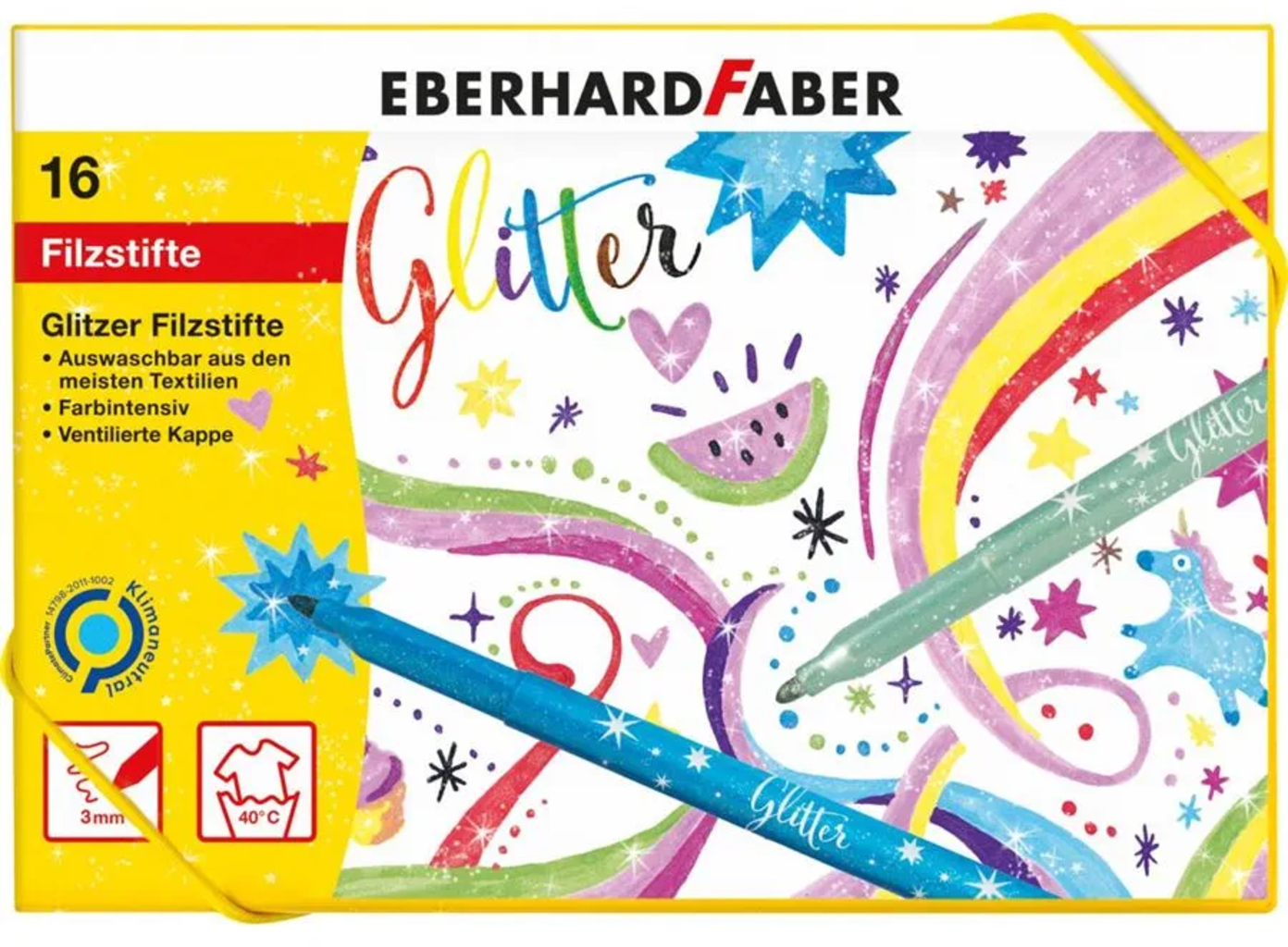 Eberhard Faber Pennarelli Glitterati, 16 Pezzi