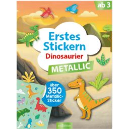 arsEdition Erstes Stickern - Metallic-Dinosaurier