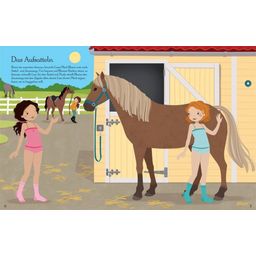 My Dress-up Doll Sticker Book - At the Stables (IN GERMAN) 