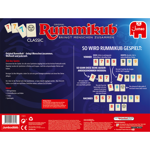 JUMBO Spiele Original Rummikub Classic (V NEMŠČINI)