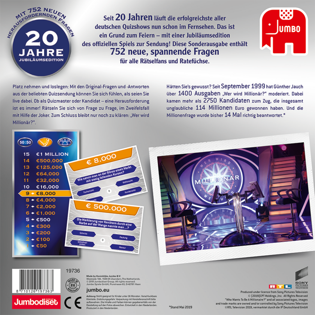 Wer wird Millionär - 20 Jahre Jubiläumsausgabe