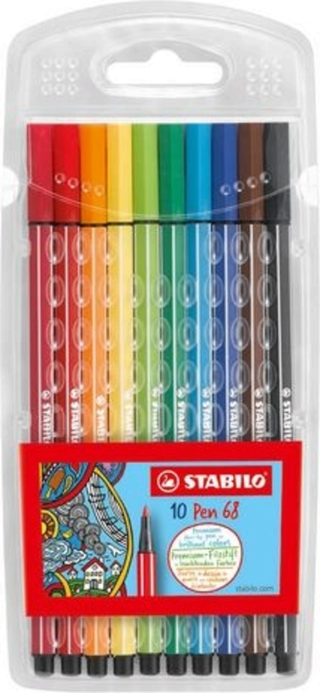 Stabilo Pen 68, Astuccio da 10 
