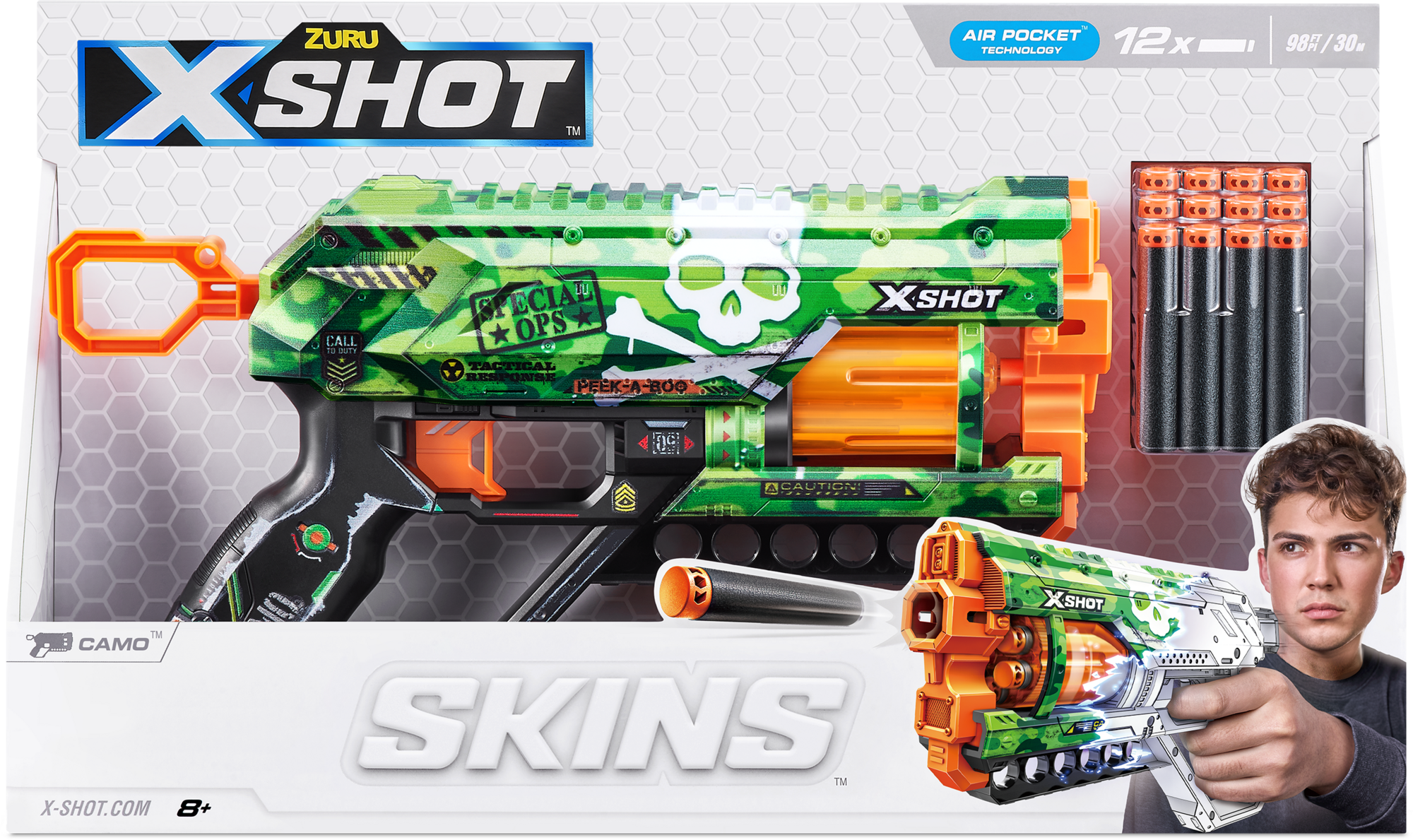 X-Shot Skins Griefer Blaster mit Darts - Camo