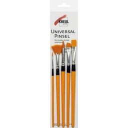 Universal Synthetic Paint Brushes - Set of 5