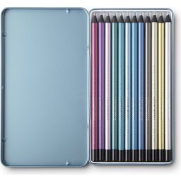 Printworks 12 Coloured Pencils - Metallic