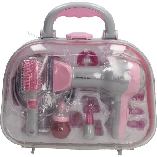 Hairdressing Case With Braun Hairdryer And Accessories
