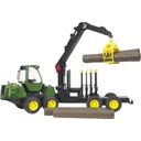 John Deere 1210E Forwarder with 4 Logs and Grab