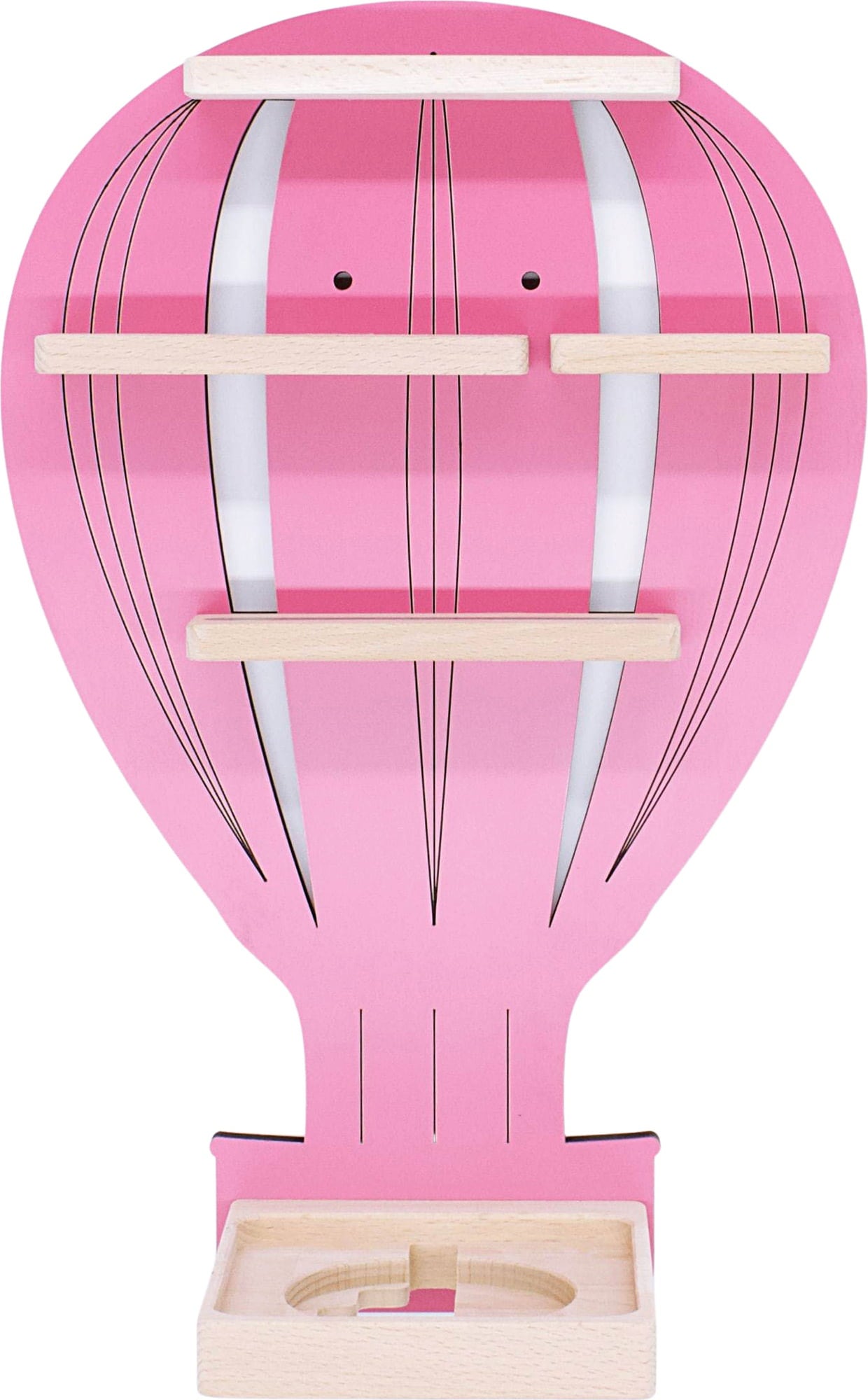 BOARTI Wandregal Heißluftballon, pink