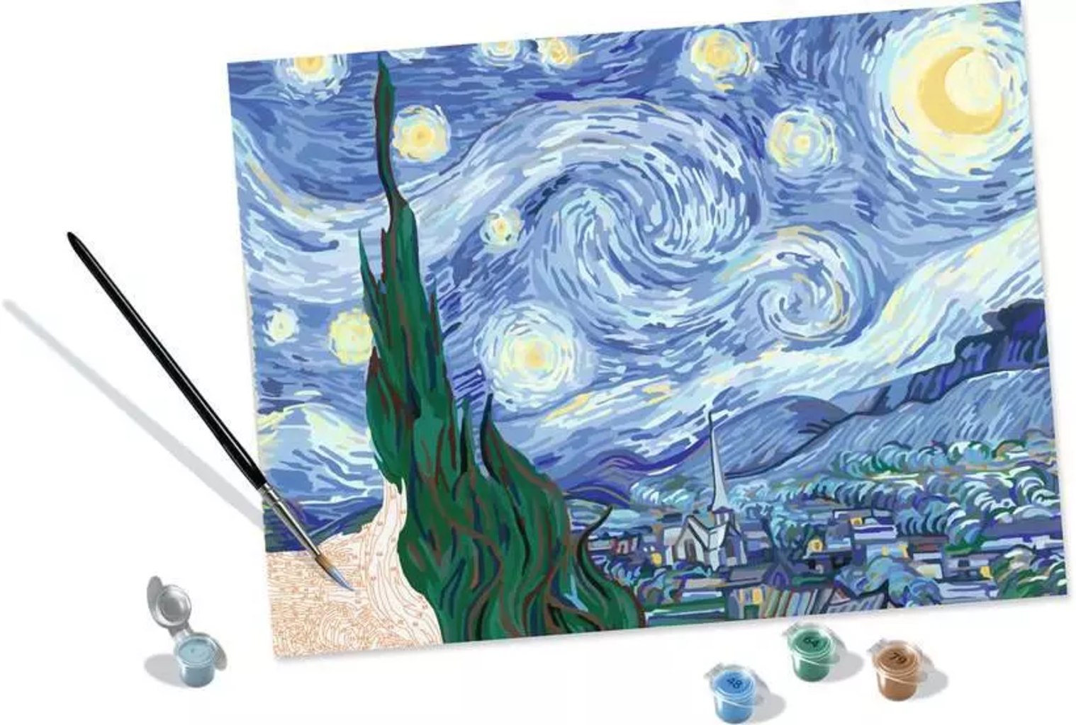 Slikanje po številkah - CreArt Collection - Starry Night (Van Gogh)
