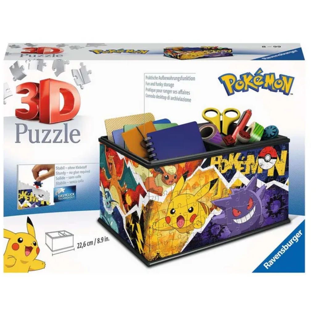 Puzzle 3D Puzzle Pokémon Storage Box, 216 Pieces, item