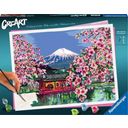 Malen nach Zahlen - CreArt - Japanische Kirschblüten