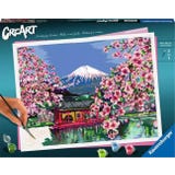 CreArt Schilderen op Nummer - Japenese Cherry Blossom