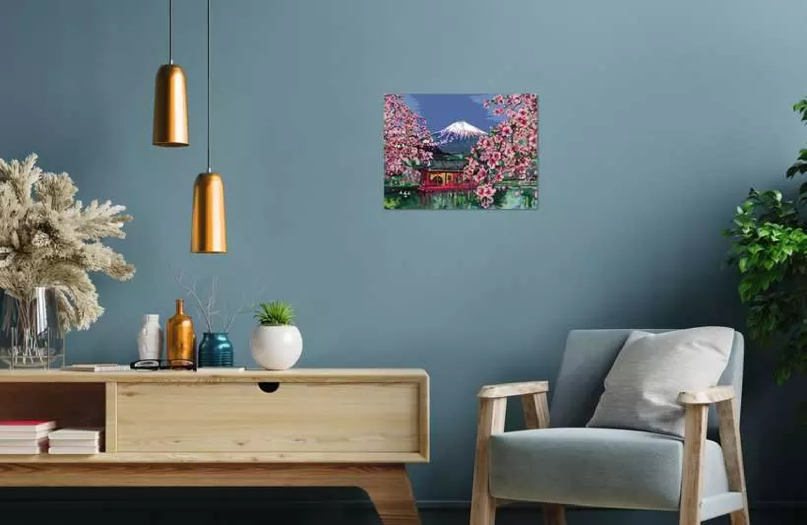 Painting by Numbers - CreArt - Fiori di Ciliegio Giapponesi (CONFEZIONE IN TEDESCO)