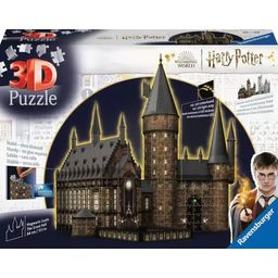 Pussel - 3D-pussel - Harry Potter - Hogwarts Stora Hall Nattutgåva