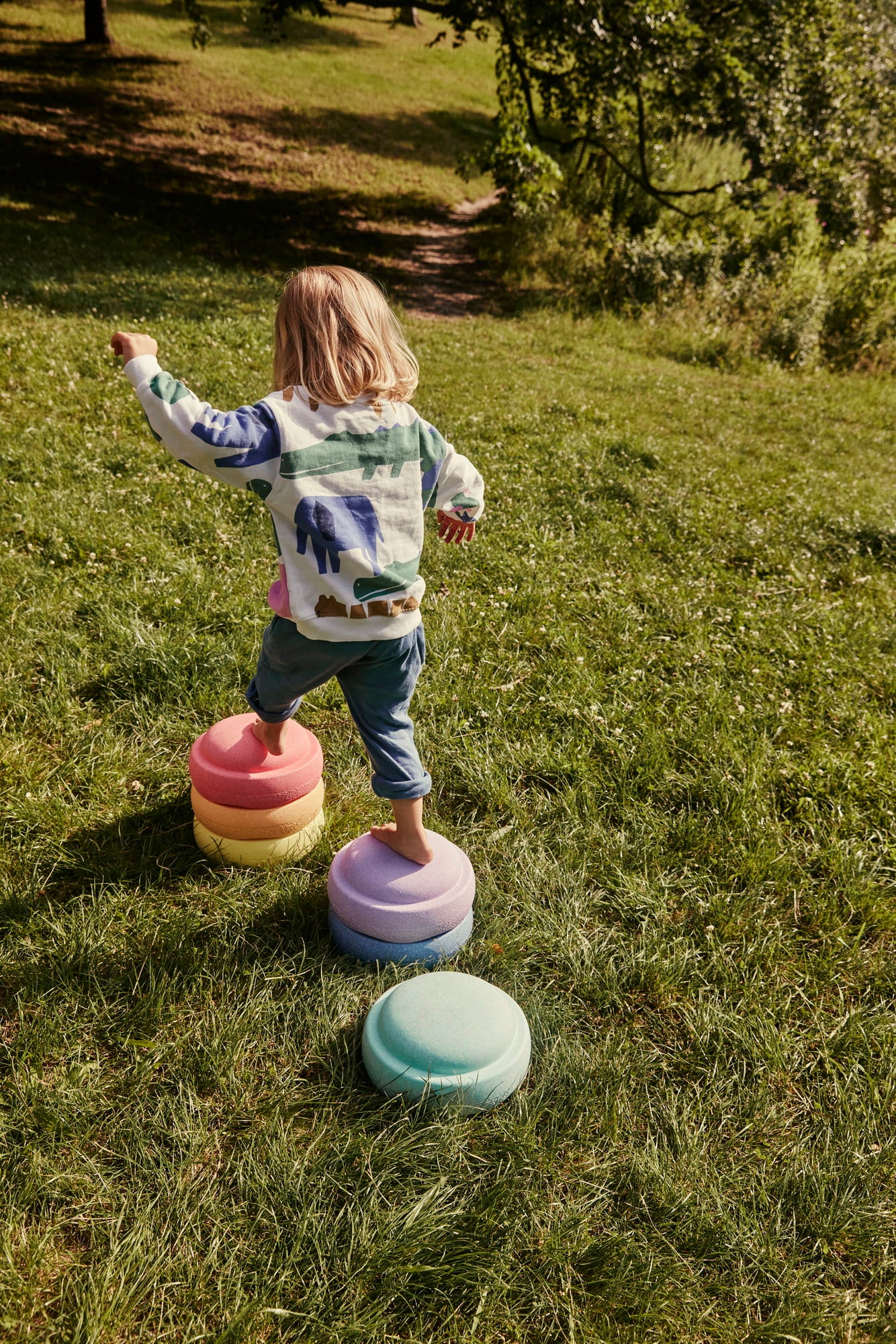 Stapelsten Stapelstein Rainbow Pastel 6 - 1 set