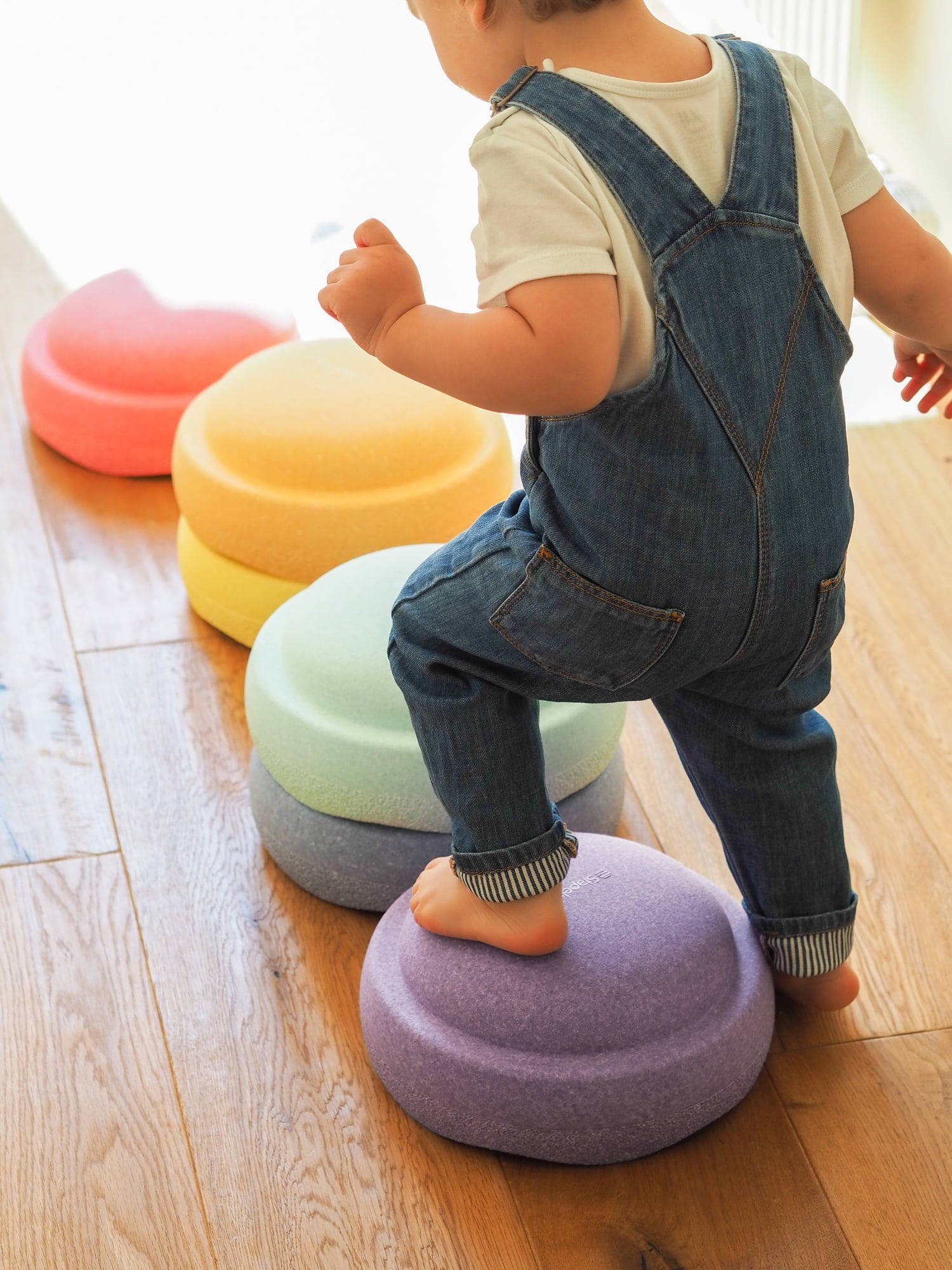 Stapelsten Stapelstein Rainbow Pastel 6 - 1 set