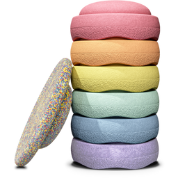 Stapelsten Stapelstein Rainbow Pastel Bundle 6+1 - 1 set