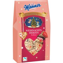 Manner Julhjärtan Jordgubbar - 210 g