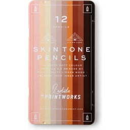 Printworks 12 Colouring Pencils - Skin Tones - 1 item