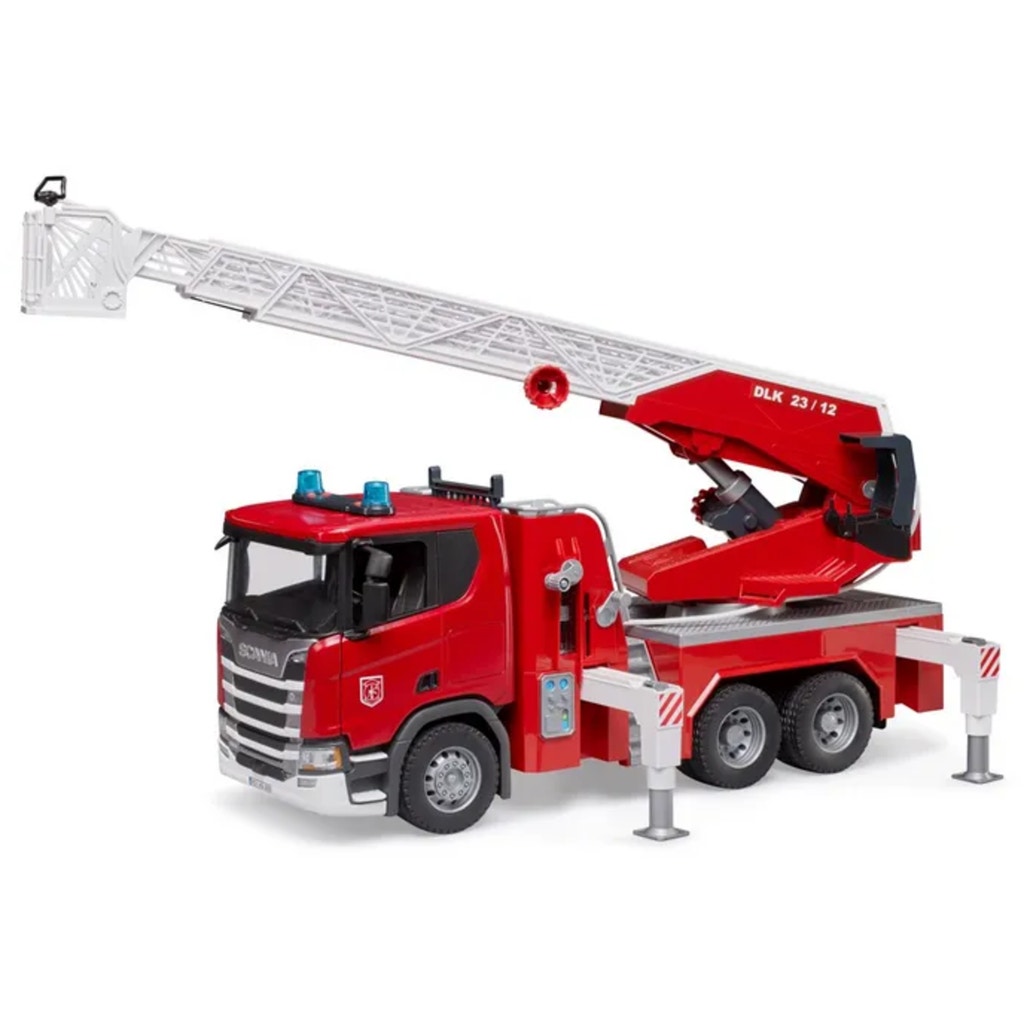 Bruder Scania Super 560R Fire Engine with Ladder Water Pump and Light Sound Module Playpolis