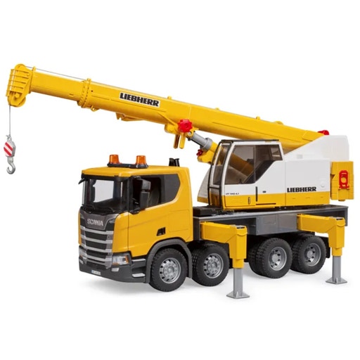 Bruder Scania Super 560R Liebherr Crane Truck with Light and Sound Module Playpolis