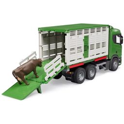 Scania Super 560R tovornjak za prevoz živali, s figuro krave