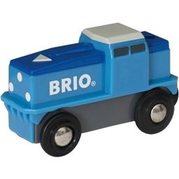 BRIO World - Modra akumulatorska tovorna lokomotiva - 1 k.