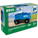 BRIO Bahn - Blaue Batterie-Frachtlok - 1 Stk