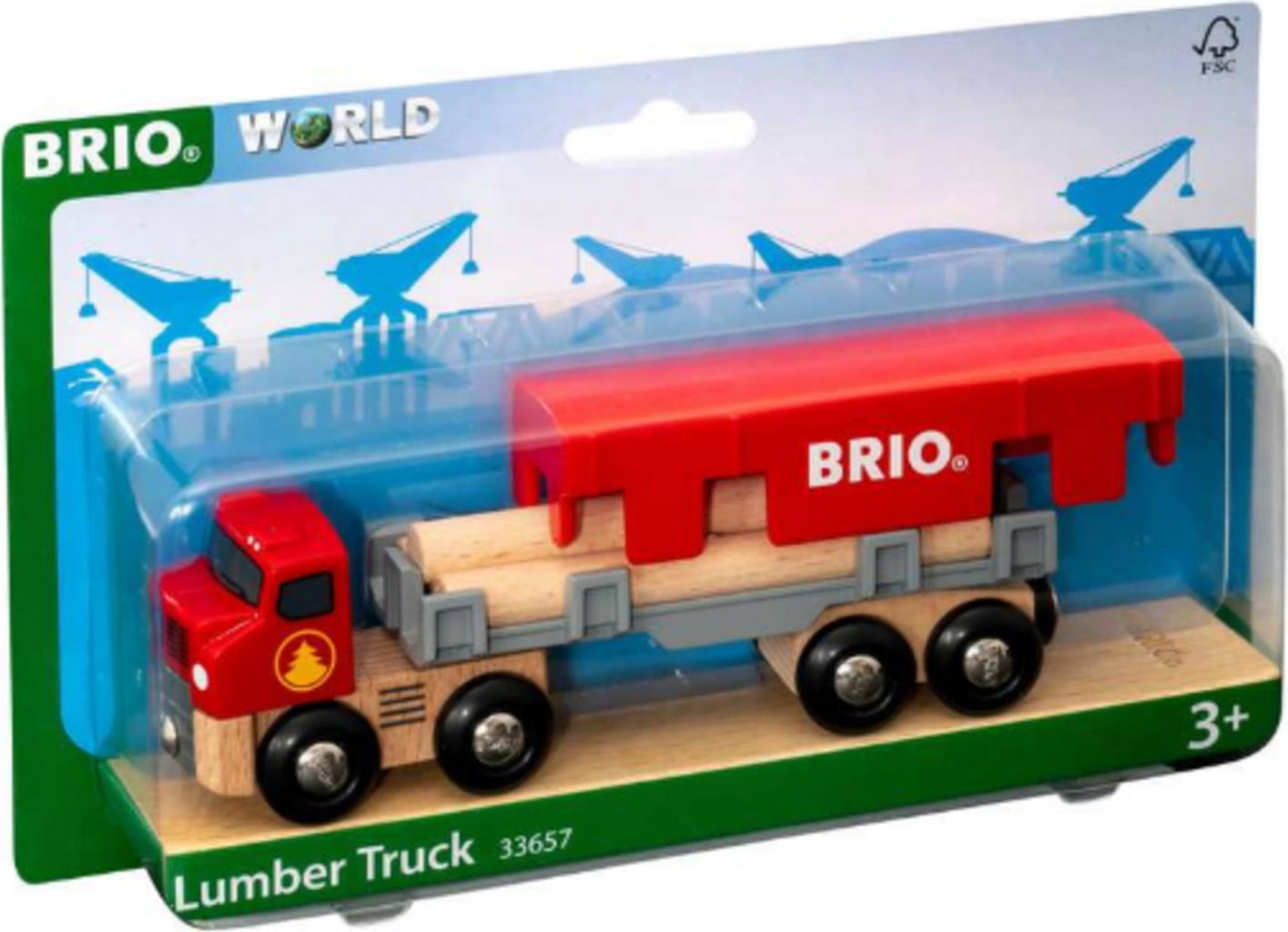 BRIO Bahn - Holztransporter mit Magnetladung - 1 Stk