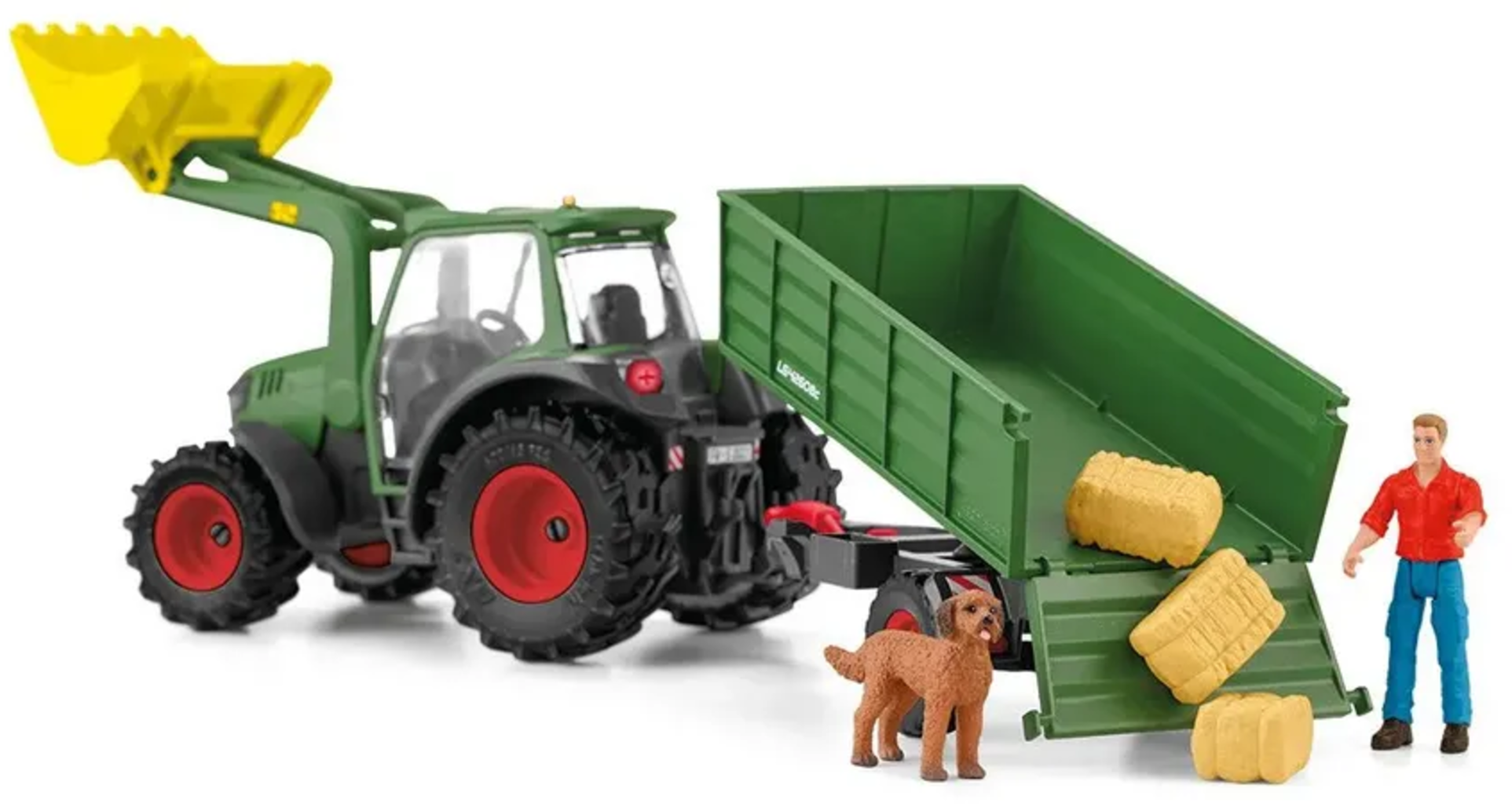 42608 - Farm World - Trattore Con Rimorchio - 1 pz.