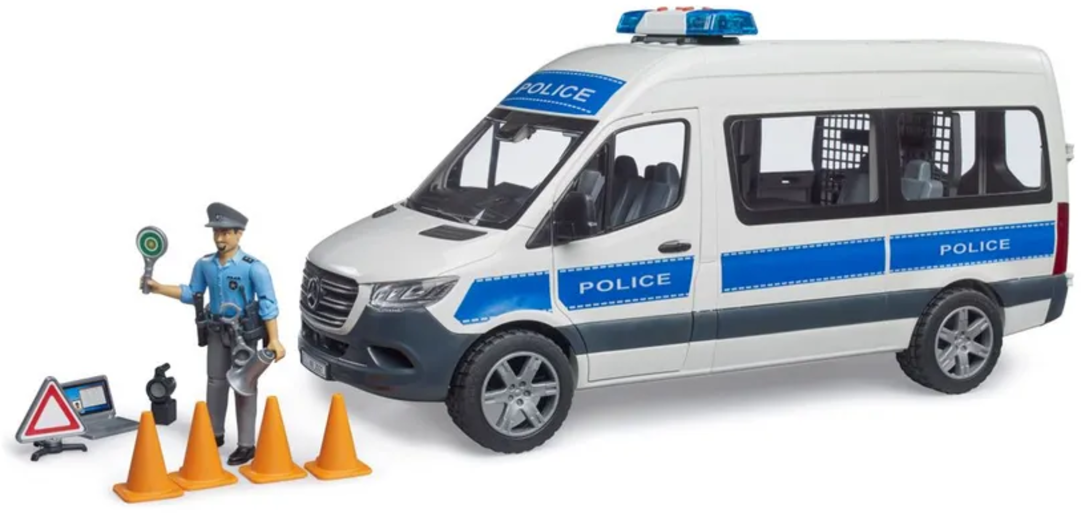 MB Sprinter Polizei Einsatzfahrzeug mit Light & Sound Modul - 1 Stk