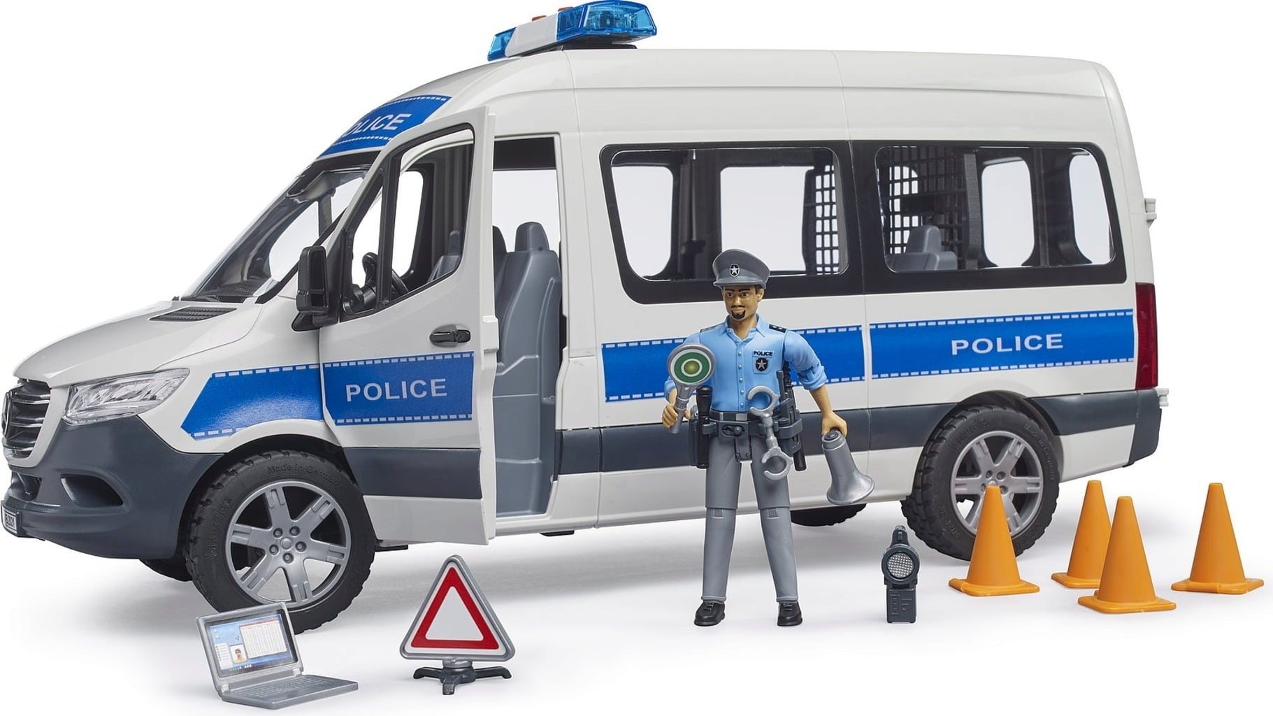 MB Sprinter Polizei Einsatzfahrzeug mit Light & Sound Modul - 1 Stk