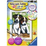 Ravensburger Painting by Numbers - Cute Puppies 