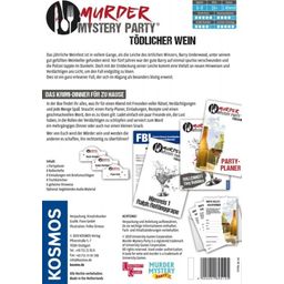 Murder Mystery Party - Tödlicher Wein (IN TEDESCO) - 1 pz.