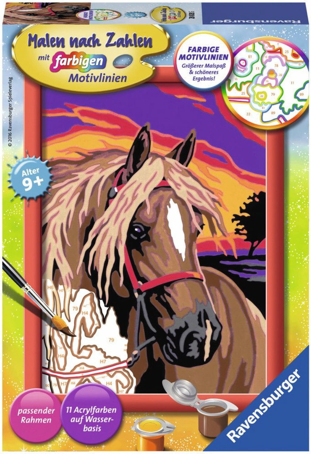 Painting by Numbers - Cavallo da Sogno (CONFEZIONE E ISTRUZIONI IN TEDESCO) - 1 pz.