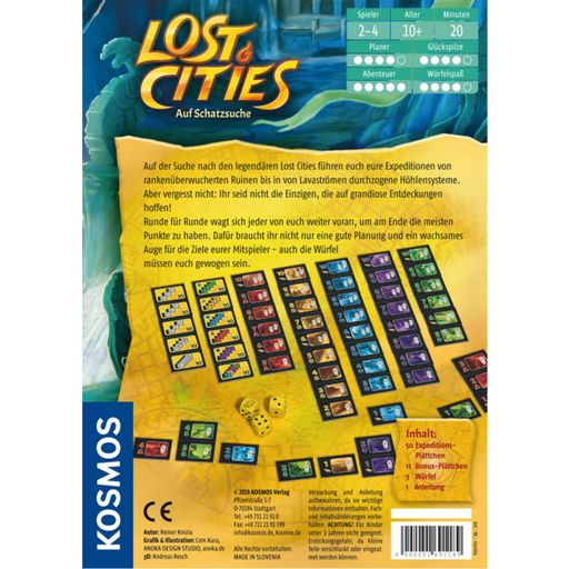 Lost Cities - Auf Schatzsuche - Würfelspiel - 1 Stk