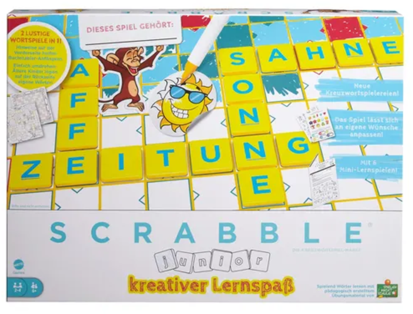 Scrabble Junior - Draw N Learn (V NEMŠČINI)