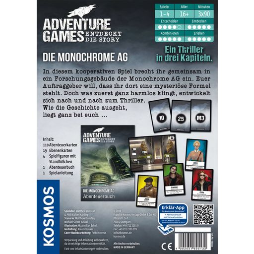 Adventure Games - Die Monochrome AG (IN TEDESCO) - 1 pz.