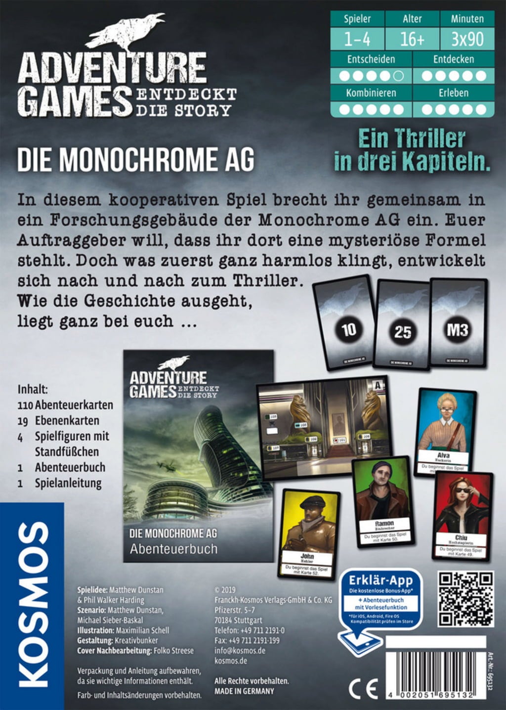 KOSMOS Adventure Games - Die Monochrome AG - 1 Stk