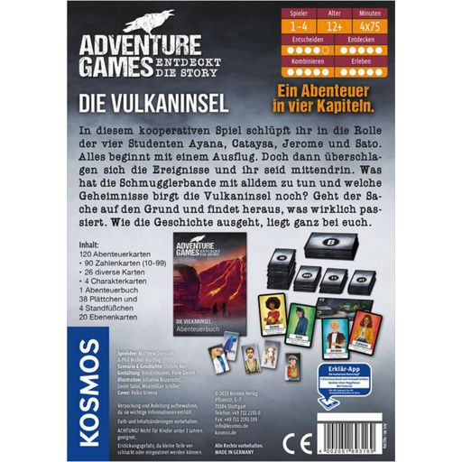 Adventure Games - Die Vulkaninsel (IN TEDESCO) - 1 pz.