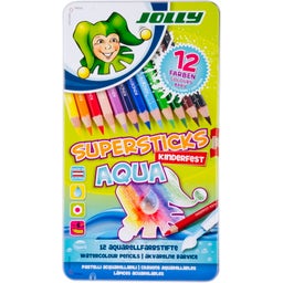 JOLLY Supersticks - Kid Safe AQUA - 12 items